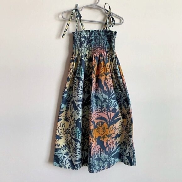 NWT Tea Collection Tie Shoulder Midi Dress 6 Years 4T 5T 7 Years - Picture 1 of 8